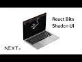 React Bits Background Shadcn Ui Button and Dark thrme Next Js Basic Ui