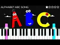 ALPHABET SONG ABC EASY Piano Tutorial