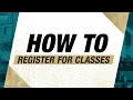 How to Register For Classes at CU Denver