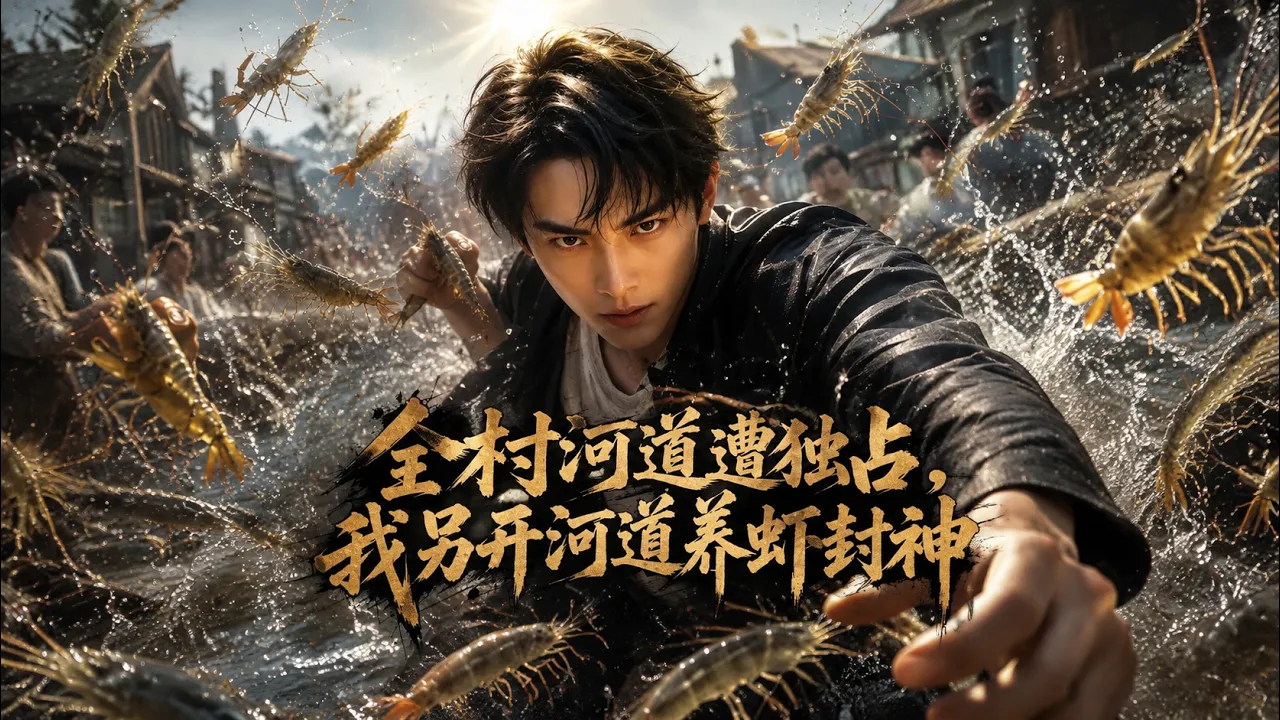 全村河道遭独占,我另开河道养虾封神