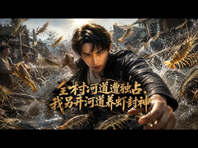 全村河道遭独占,我另开河道养虾封神