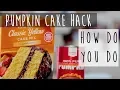 Yellow Cake Mix and a Can of Pumpkin Make Pumpkin Cake