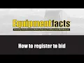 How To Register On Equipmentfacts