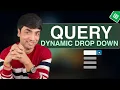 Google Sheets QUERY Function-Dynamic Drop Down List