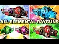 ALL ELEMENTAL RAYGUN UPGRADES EASTER EGG GUIDE Alpha Omega Zombies Tutorial