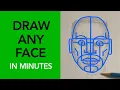 Learn This Face Template Key to Draw Realistic Faces Faster
