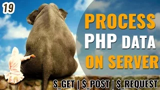 Process PHP data on server using - GET