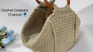 كروشيه شنطه بخيط المكرميه Crochet Bag 