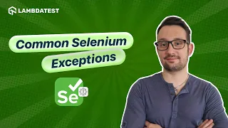 30 Common Selenium Exceptions And How To Handle Them TestMu AI