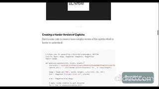 Creating and Solving Alphanumeric CAPTCHAs with Python Python Code Nemesis