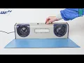 TransformingTechnologies BFN802 - Ionzador superior de dos ventiladores con luz de trabajo LED - Video 5 of 1