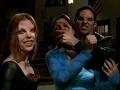 Charisma Carpenter as Codellia in Turquoise Satin Dress Part 4