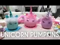 Unicorn Pumpkins - DIY Halloween Decor