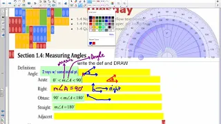 Pearson Geometry 1-3 Notes pt 2 and 1-4 Notes