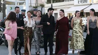 أبطال المسلسل التركي شراب التوت البري Kizilcik şerbeti في فرنسا Sila Turkoglu سيلا ترك اوغلو 