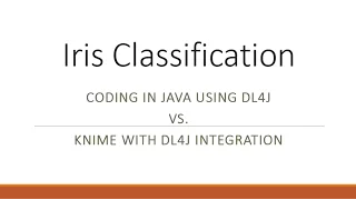 Deeplearning4j in Java vs KNIME Analytics Platform