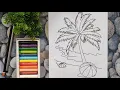Color Coconut Tree On The Beach Coloring Pages Painting Fun Art Learning Colors for Kids