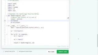 HackerRank Two Strings