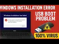 Haier Y11C Laptop Windows Installation Error USB Boot Problem 100 Virus Drive Corruption Fix