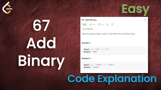 Add Binary Leetcode - 67