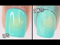 DOs DON Ts aura ombre Nails diy how to do ombre nails with regular polish using a sponge