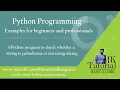 Python program to check whether a given string is Palindrome or not using slicing Palindrome