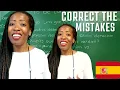 Spanish Writing Task Correct grammar mistakes