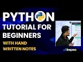 Python Tutorials For Beginners Hand Written Notes