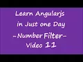Angularjs Tutorials for Beginners Introduction Examples Learn in One Day-1 Number Filter- 11