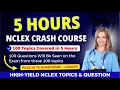 5-Hour Ultimate NCLEX Mastery Course Pass the NCLEX Fast and Easy High Yield Topics Questions