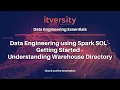 Data Engineering using Spark SQL - Getting Started