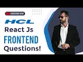 React Frontend Interview Questions with Answer HCL Interview 3 Year Experience