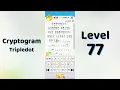 Cryptogram Tripledo Level 77 Solutions Logic Puzzle Game Mini Boss