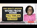 Sephora Hiring Full Time Chat Beauty Advisor Work From Home Jobs Remote Jobs No Phones