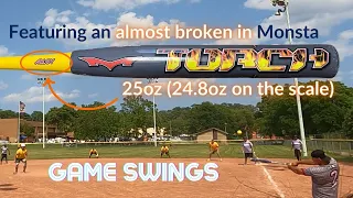 GAME SWINGS with an almost broken in 2023 Monsta Torch alloy handle for ASA