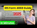 How to File a Tax Extension with IRS Form 4868 for 2025 2026