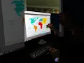 7 continent map learning for kids