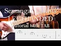 Download Lagu LEFTHANDED - Semangat Lamina - Guitar Intro \u0026 Solo Tutorial Slow Motion with TAB