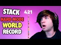 Stack Hard Mode World Record 421