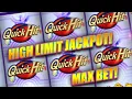 QUICK HIT PROGRESSIVE HIGH LIMIT JACKPOT SLOT MACHINE BONUSES BIG WINS