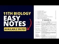 11th Class Biology Notes - Easy PDF Available Boost Your Grades