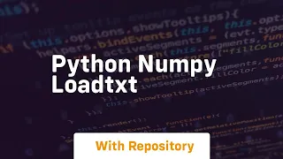 python numpy loadtxt