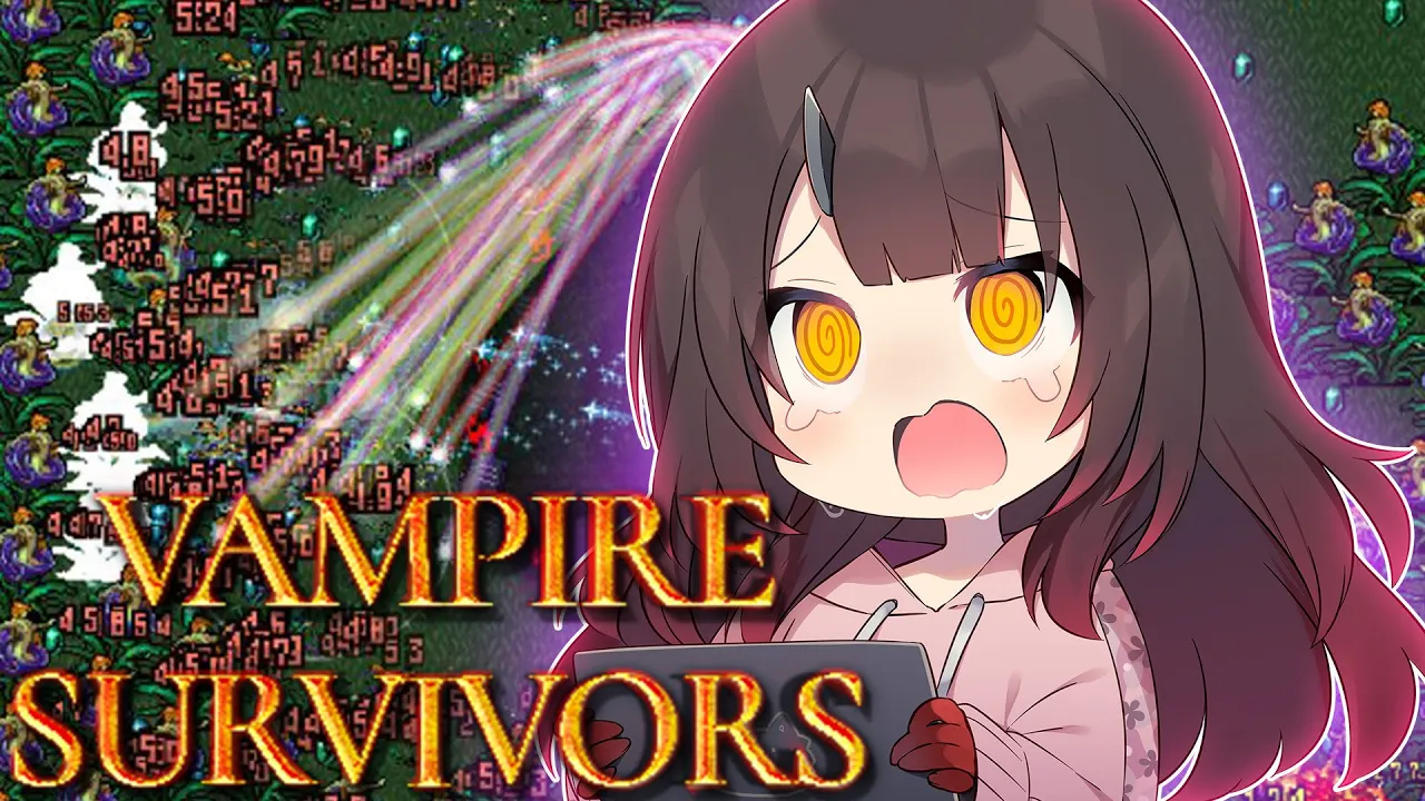 【Vampire Survivors】リベンジ🔥神げークリアする！！！【ホロライブ/ #ロボ子生放送 】