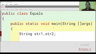 equals and equalsIgnoreCase methods