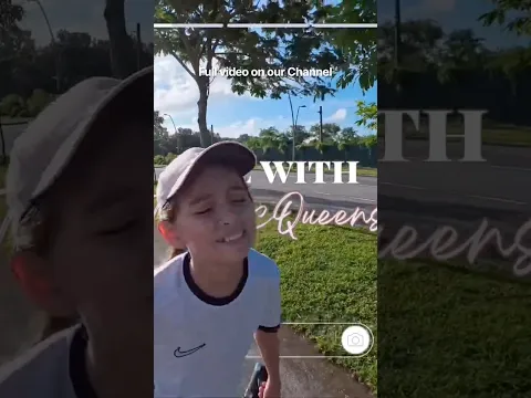 When the kids ask if we can walk 4KM, then complain