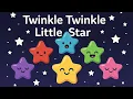 Lagu 🌟 Twinkle Twinkle Little Star ✨ | Sweet Bedtime Lullaby for Kids 🌙 | Baby Bubbles Songs 💛