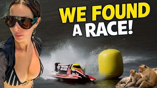 Unexpected Powerboat Races in Thailand! Sailing from Koh Sichang to Monkey Island