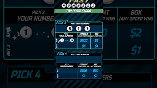 FAST NUMBERS Pick 3 Online Lottery z Game