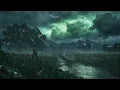 Dark Thunderstorm Approaching Over Your Hometown | Calm & Sleep Instantly with Heavy Rain & Thunder