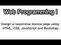 Design a responsive invoice page using HTML CSS JavaScript and Bootstrap Task 32